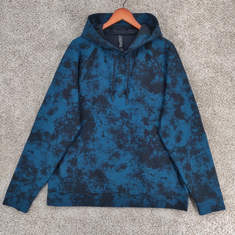 Lululemon City Sweat Hoodie Mens XL Blue Knit Pullover Sweater Gym